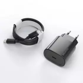 СЗУ Breaking P-08, USB-C, PD 25W, 3A+кабель USB-C-USB-C (черный) 22243