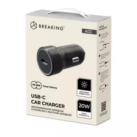 АЗУ Breaking A02, USB-C PD 20W, 3A (черный) 23180