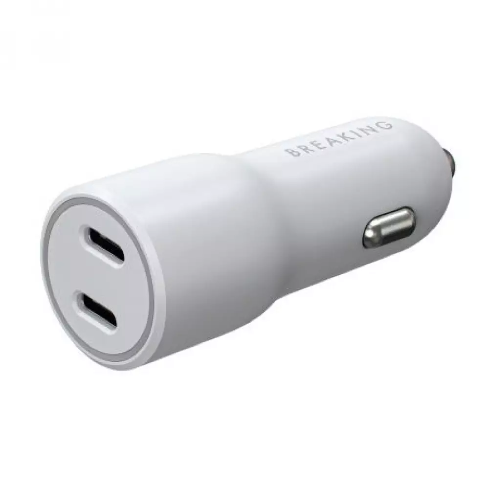 АЗУ Breaking A05, 2USB-C PD 40W, 3A (белый) 23185