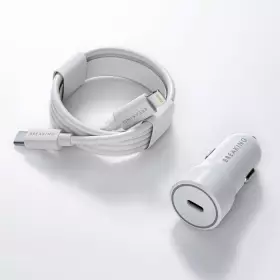АЗУ Breaking A03, USB-C PD 20W, 3A+кабель USB-C - Lightning (белый) 23181