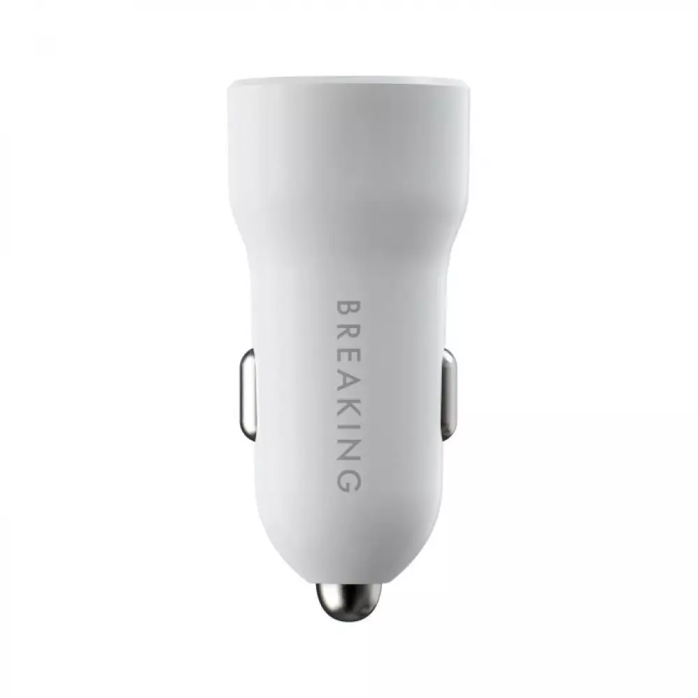 АЗУ Breaking A03, USB-C PD 20W, 3A+кабель USB-C - Lightning (белый) 23181