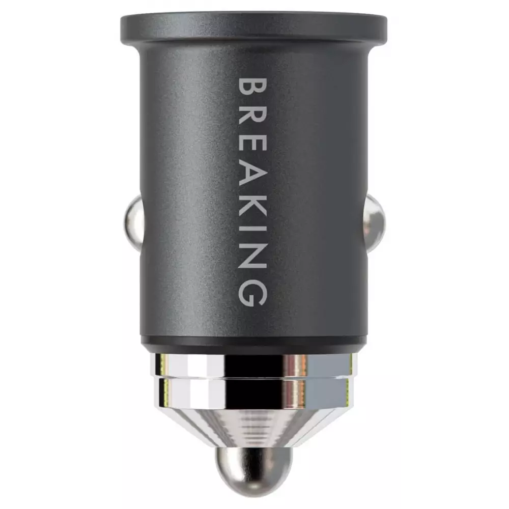 АЗУ Breaking C10, USB-A + USB-C, QC 3.0, PD 48W, 3A, Steel, Mountain series (графит) 23187