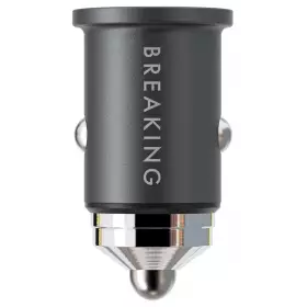 АЗУ Breaking C10, USB-A + USB-C, QC 3.0, PD 48W, 3A, Steel, Mountain series (графит) 23187