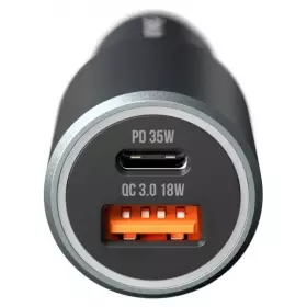АЗУ Breaking C11, USB-A + USB-C, QC 3.0, PD 53W, 3A, Steel, Mountain series (графит) 23188