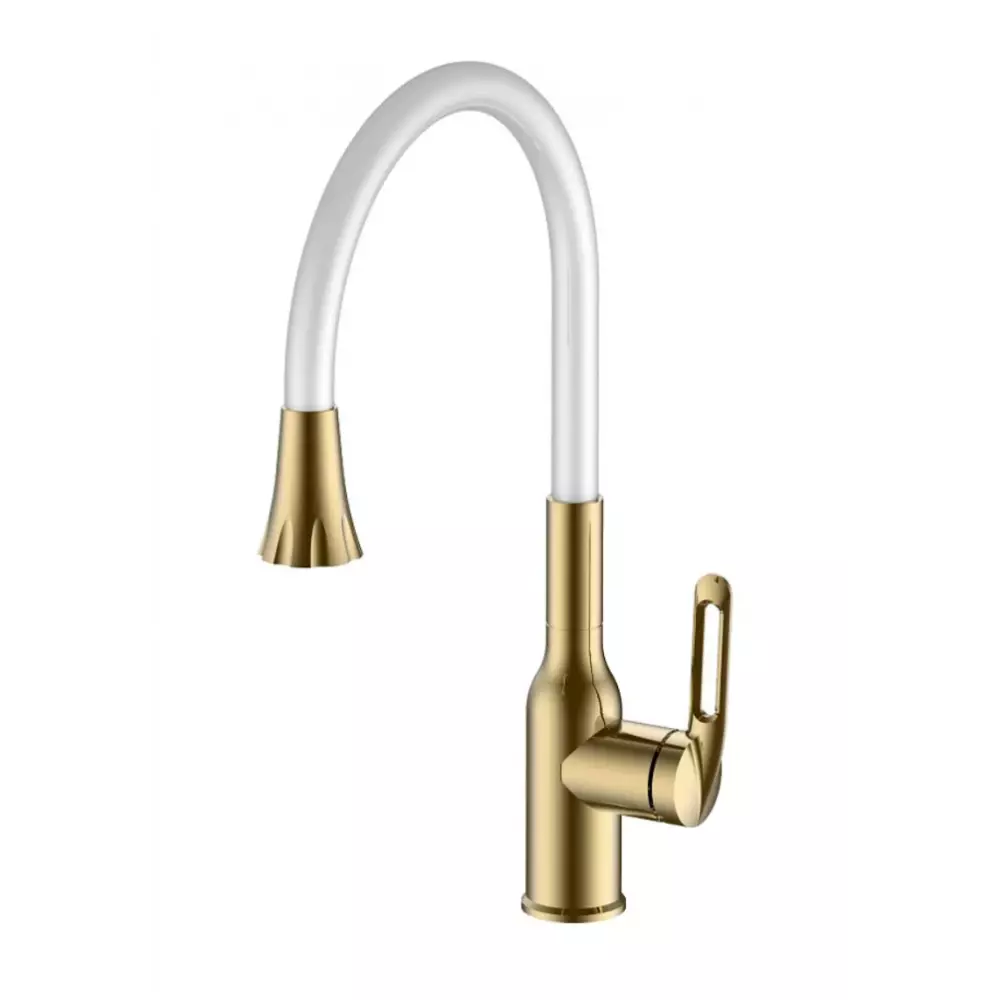 Смеситель для кухни Haiba HB73825-5 золотой, из нержавейки