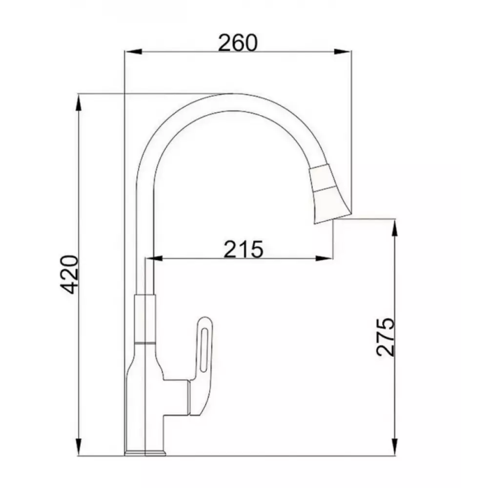 Смеситель для кухни Haiba HB73825-5 золотой, из нержавейки