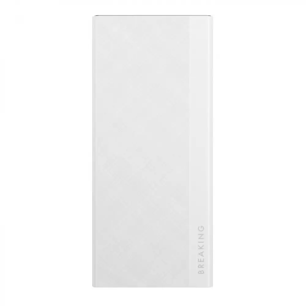 Внешний аккумулятор Breaking P211, 2USB-A, USB-C, 10 000 mAh, 5.0A, 22,5W, PD, QC LED (Белый) 27210