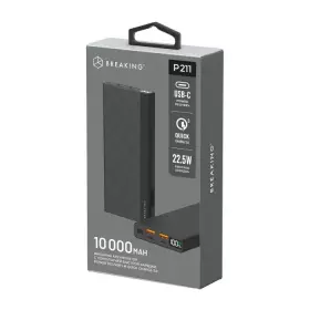Внешний аккумулятор Breaking P211, 2USB-A, USB-C, 10 000 mAh, 5.0A, 22,5W, PD, QC LED (Черный) 27211