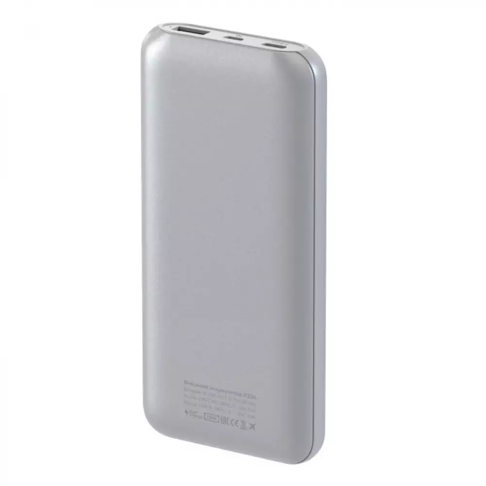 Внешний аккумулятор Breaking P204, USB-A+USB-C, 10 000 mAh, 3.0A, 20W, PD, QC 3.0 (Графит) 27239