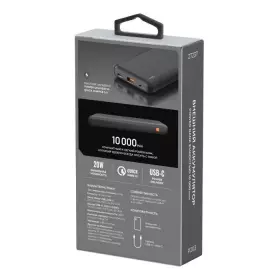 Внешний аккумулятор Breaking P203, USB-A+USB-C, 10 000 mAh, 3.0A, 20W, PD, QC 3.0 (Черный) 27237