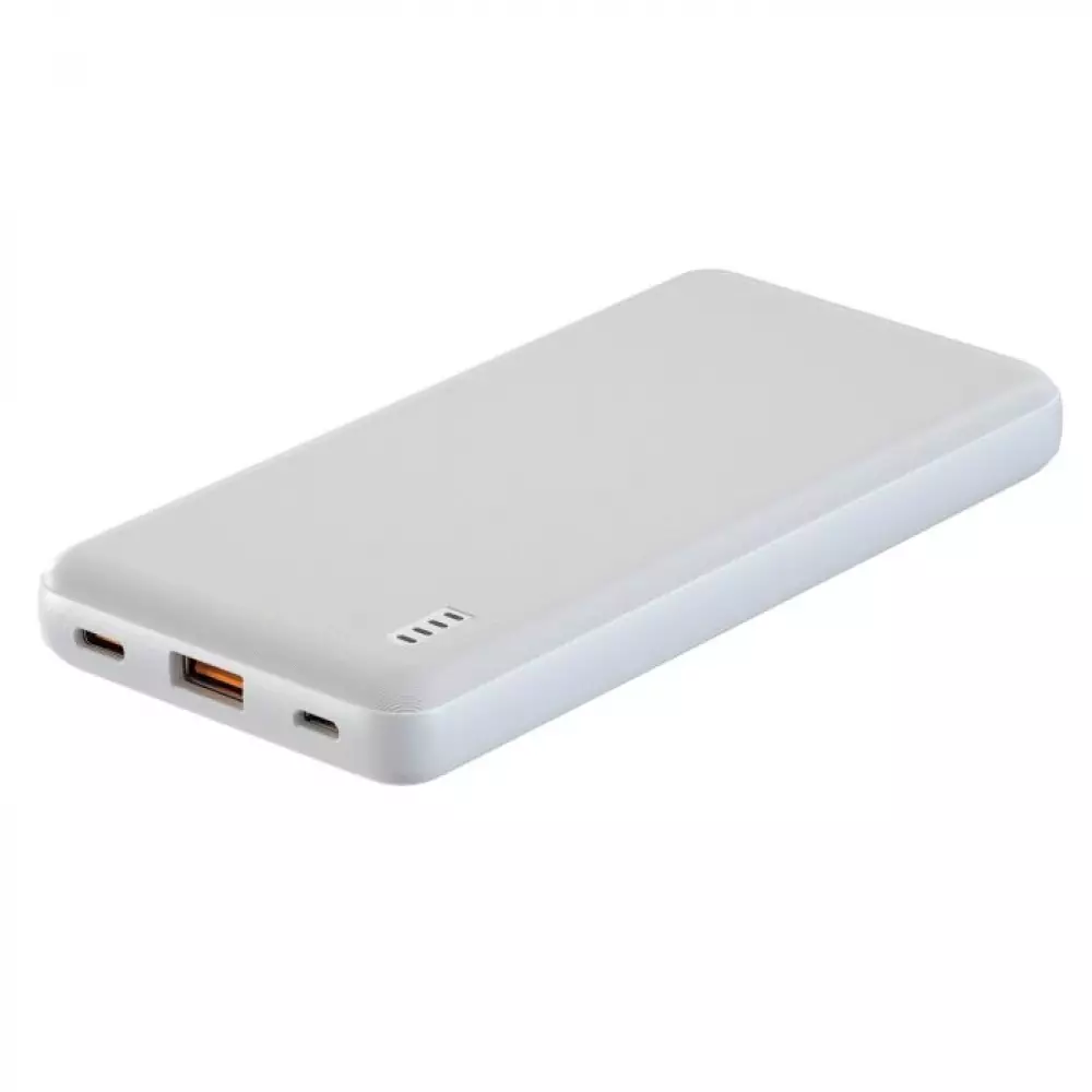 Внешний аккумулятор Breaking P203, USB-A+USB-C, 10 000 mAh, 3.0A, 20W, PD, QC 3.0 (Белый) 27236