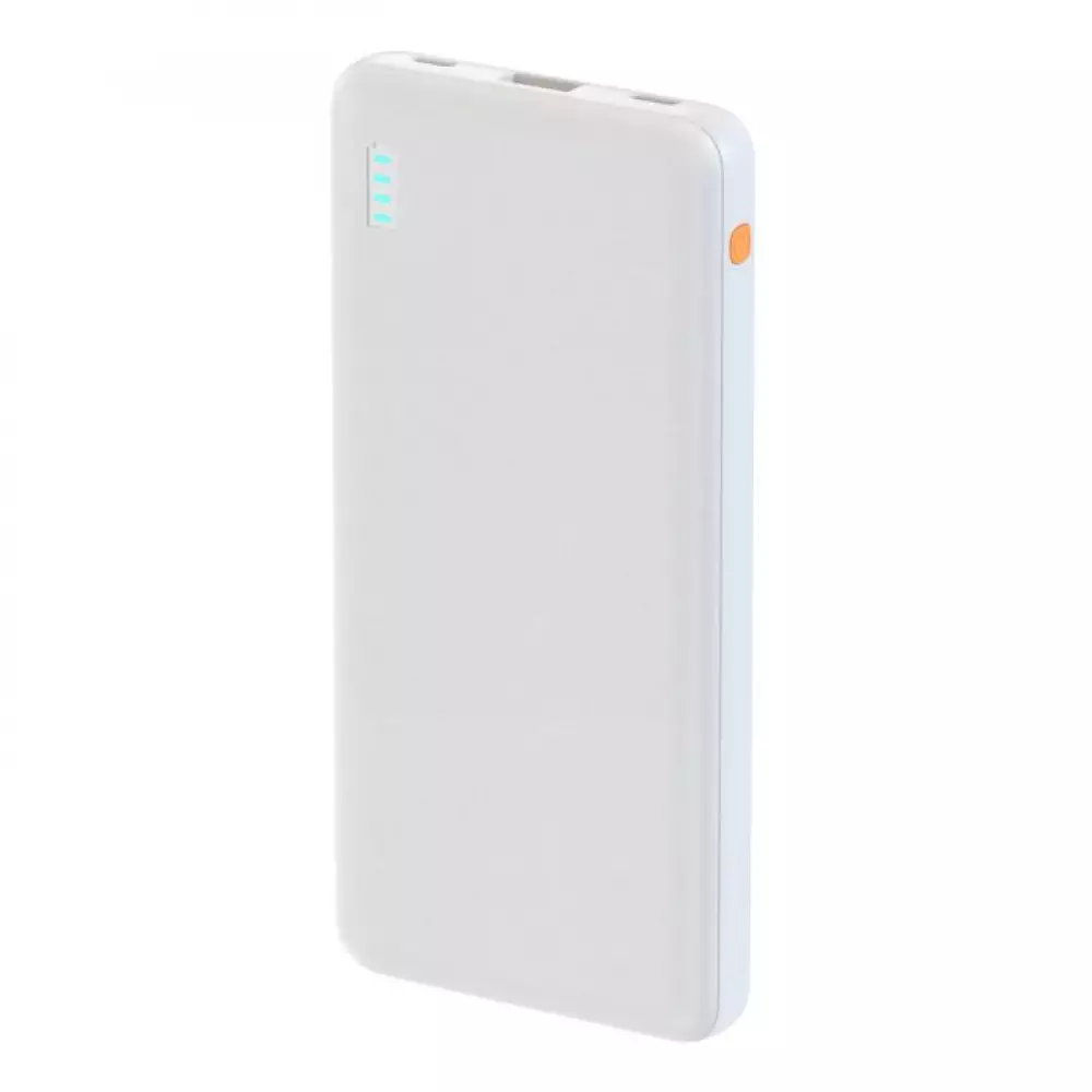 Внешний аккумулятор Breaking P203, USB-A+USB-C, 10 000 mAh, 3.0A, 20W, PD, QC 3.0 (Белый) 27236