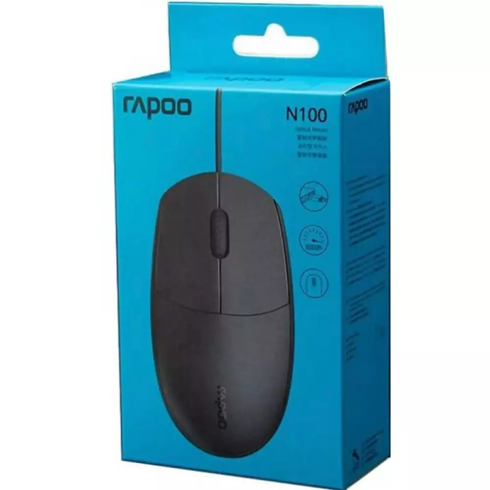 Мышь проводная Rapoo N100