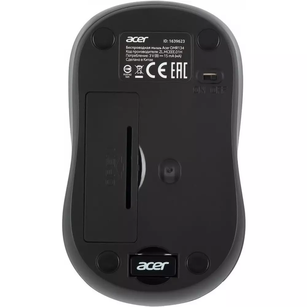 Мышь беспроводная Acer OMR134  серый