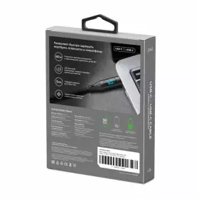Кабель Breaking Mountain series K18, USB-C USB-C, 1.2м (черный) 21343