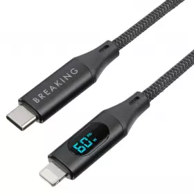 Кабель Breaking Mountain series K17, USB-C Lighting, 1.2м (черный) 21342