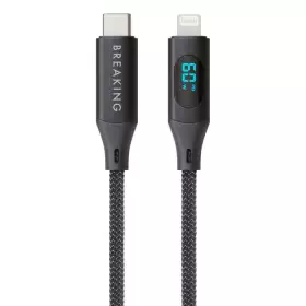 Кабель Breaking Mountain series K17, USB-C Lighting, 1.2м (черный) 21342