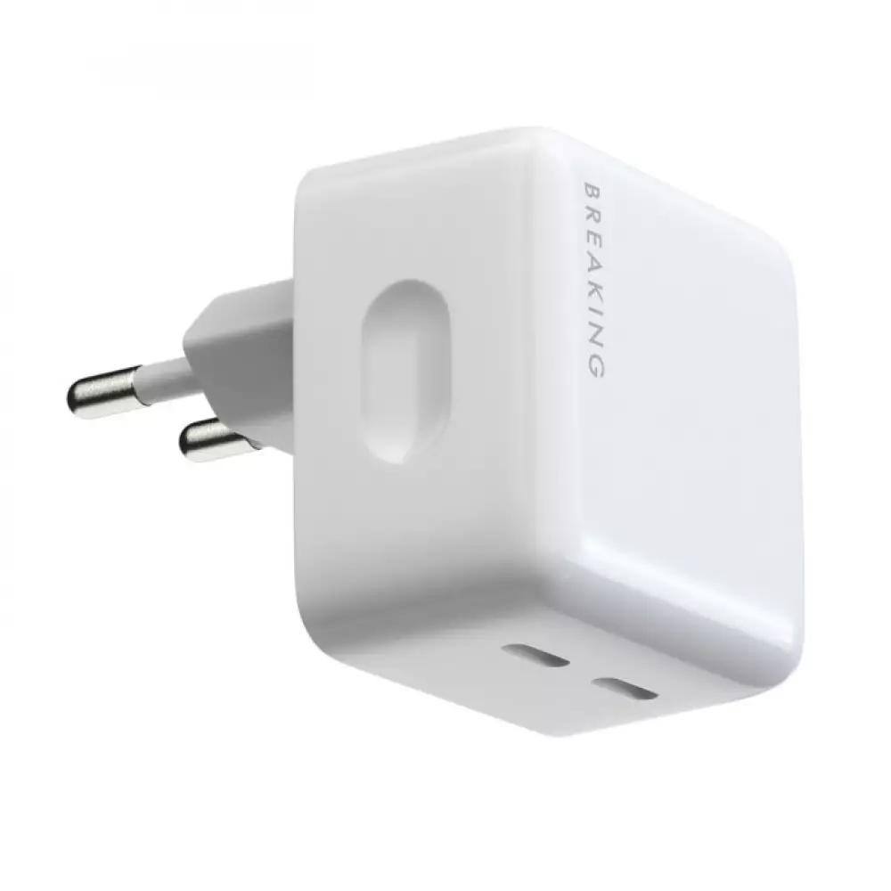 СЗУ Breaking WC09, 2USB-C, PD 40W (Белый) 22212