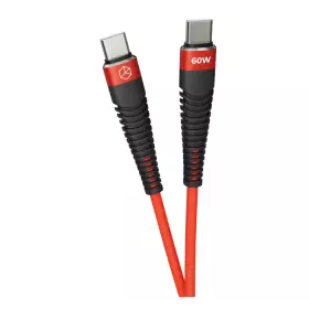 Кабель Breaking Mountain series K16, 2USB-C, 3.0А 1м (красный) 21341