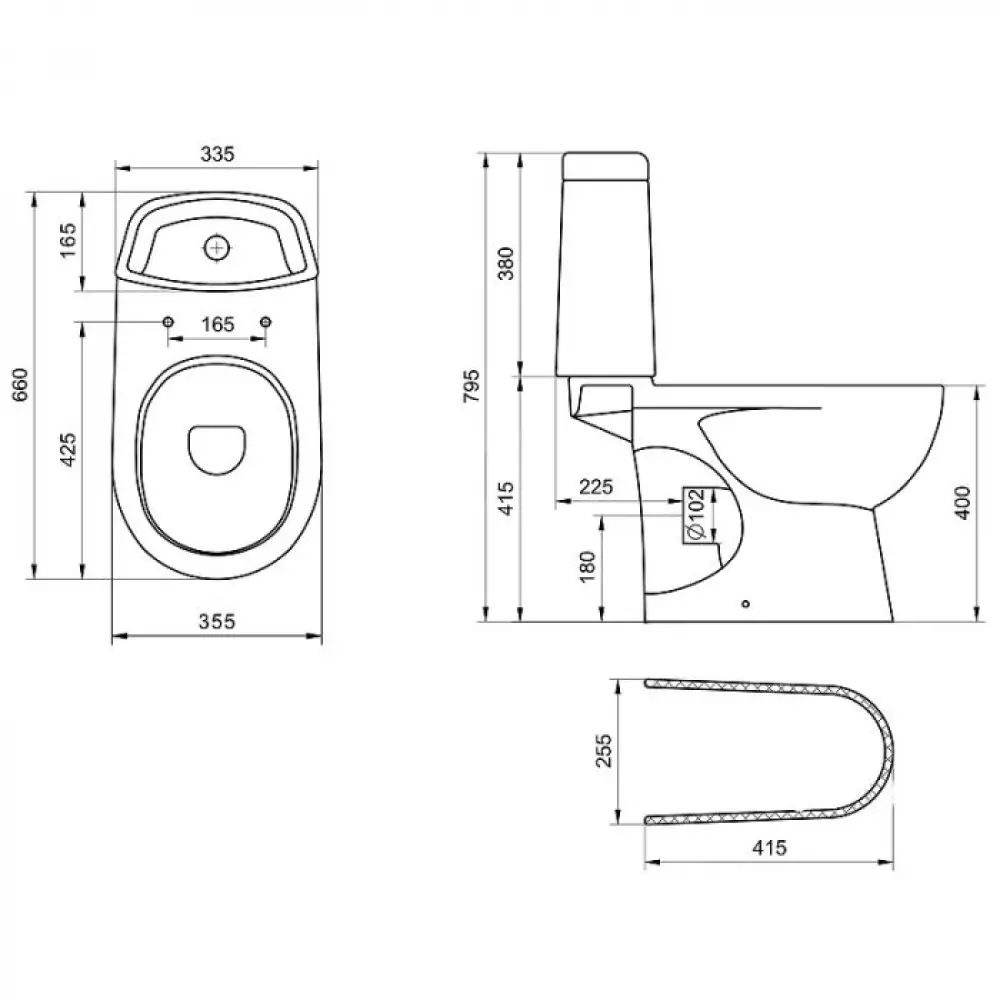 Унитаз компакт Santek Остин Soft (1WH501856)