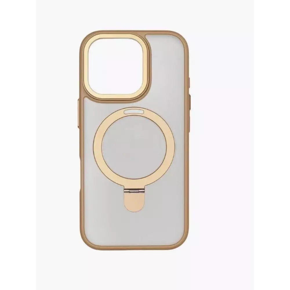 Накладка пластиковая Breaking M01 Stand Style для iPhone 16 Pro (Bronze Gold) 43220