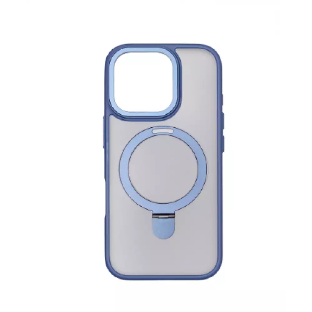 Накладка пластиковая Breaking M01 Stand Style для iPhone 16 Pro Max (Blue Titanium) 43226