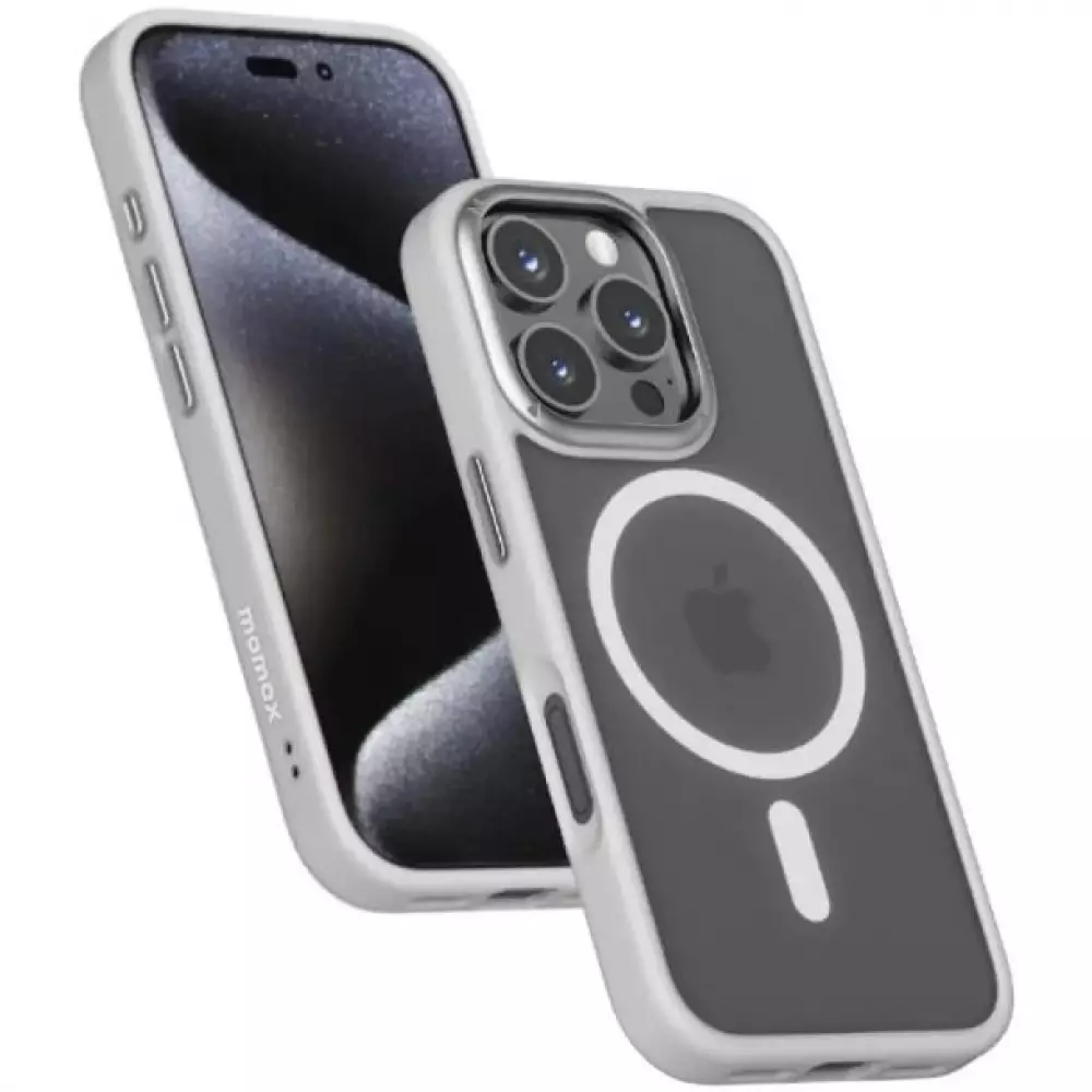 Чехол Momax MagSafe case play iPhone 16 Pro серый