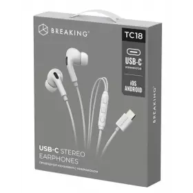 Стереогарнитура Breaking TC18 USB-C (Белый) 25317