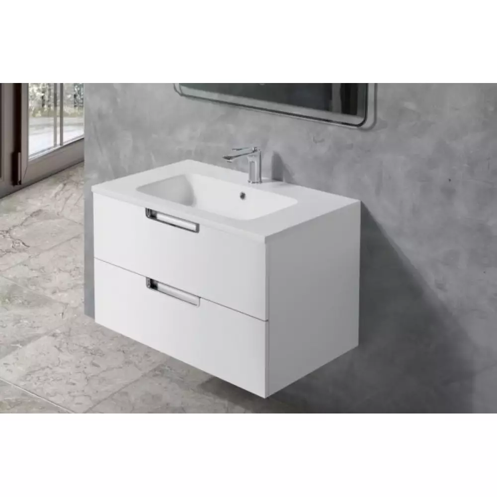 Тумба BelBagno Летиция 80 напольная под раковину Фостер 80 белый ручки хром 80645