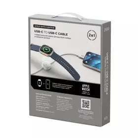 Кабель Breaking K01 USB-C USB-C, Apple Watch Edition, 60W, 5A, 1м (Белый) 21500