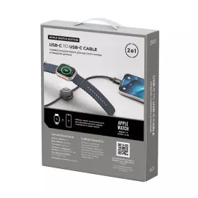 Кабель Breaking K01 USB-C USB-C, Apple Watch Edition, 60W, 5A, 1м (Черный) 21501
