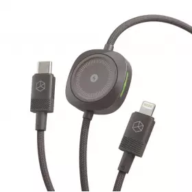 Кабель Breaking K02 USB-C-Lightning, Apple Watch Edition, 30W, 3A, 1м (Черный) 21503