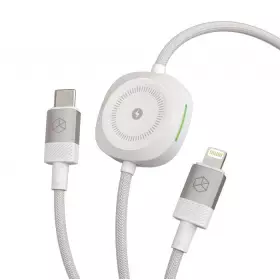 Кабель Breaking K02 USB-C-Lightning, Apple Watch Edition, 30W, 3A, 1м (Белый) 21502