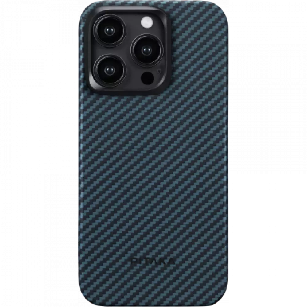 Чехол Pitaka MagEZ Case 4 1500D iPhone 15 Pro Max черно-синий
