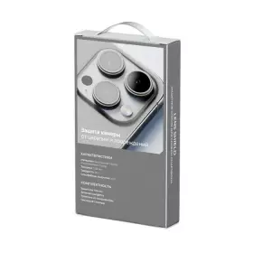 Стекло защитное Breaking для камеры iPhone 16 Pro/16 Pro Max White Titanium