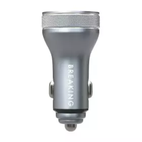 АЗУ Breaking C08, USB-A + USB-C, QC 3.0, PD 54W, Led Steel (Графит)