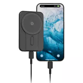 Внешний аккумулятор Breaking P219 4 в 1, USB-C, 5000 mah, 3.0, 20W, Mag*Safe, PD, (черный) 27247