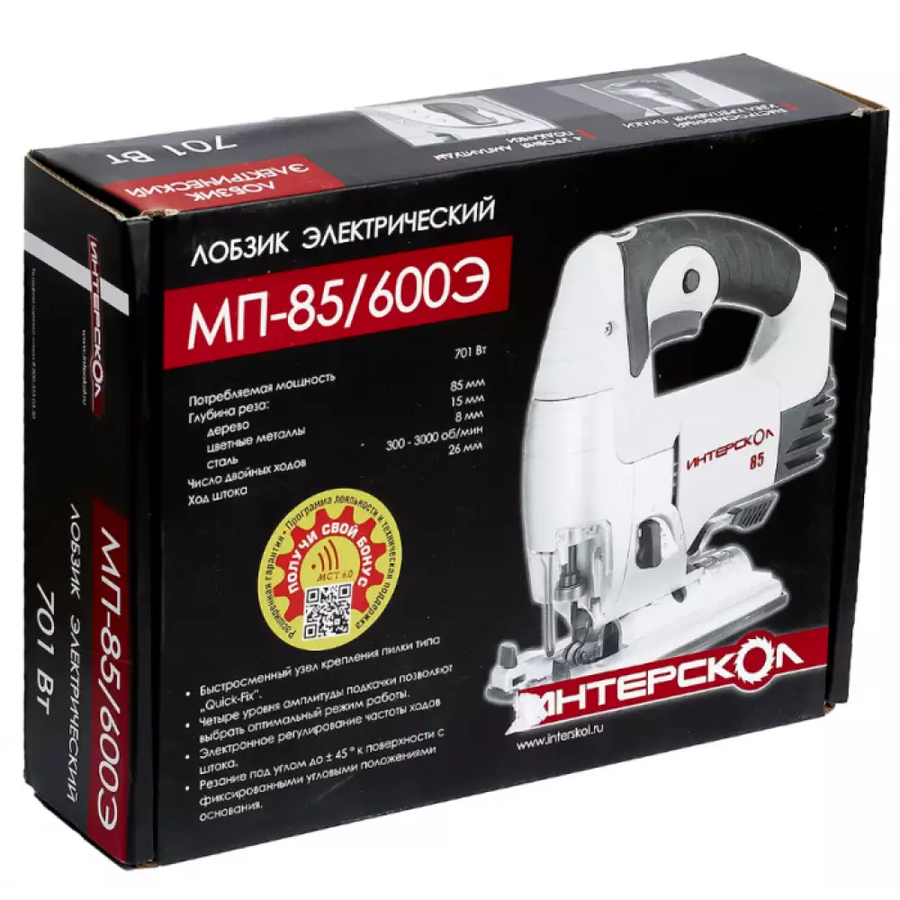 Лобзик Интерскол МП-85/600Э