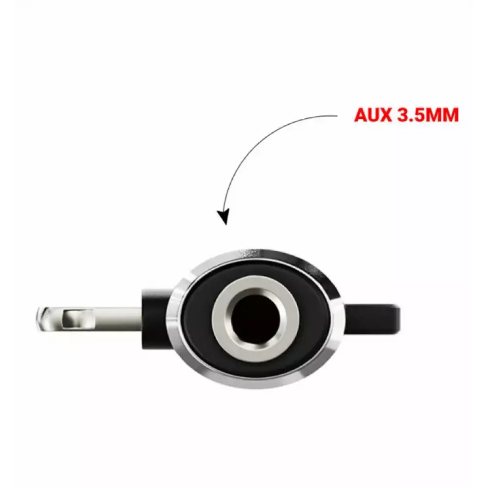 Адаптер Breaking Lightning - AUX 3.5mm+-Lightning (Черный) 24570