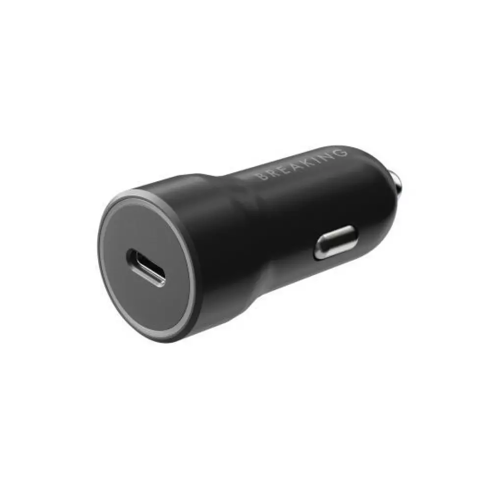 АЗУ Breaking A03, USB-C PD 20W, 3A+кабель USB-C - Lightning (черный) 23182