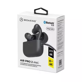 Беспроводная стереогарнитура TWS Breaking Air Pro 2, ANC/ENC, Bluetooth 5.3 (Черный) 25515
