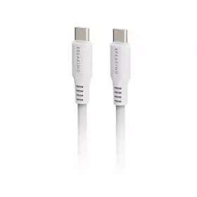 Кабель Breaking Soft Touch K22, 2USB-C 60W, 3.0A 1м (Белый) 21350
