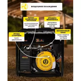 Электрогенератор Huter DY8000LX 6.5кВт 