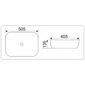 Раковина Ceramalux D1302H011