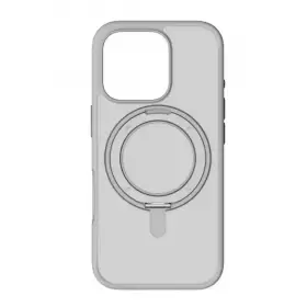 Чехол Momax Roller MagSafe iPhone 16 Pro с кольцом серая