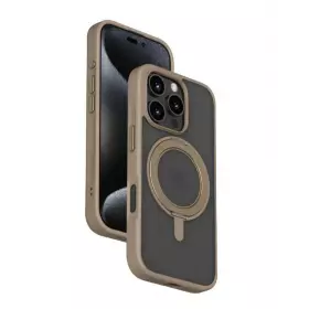 Чехол Momax Roller MagSafe iPhone 16 Pro с кольцом коричневая