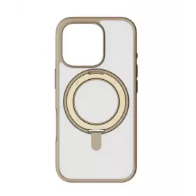 Чехол Momax Roller MagSafe iPhone 16 Pro с кольцом коричневая