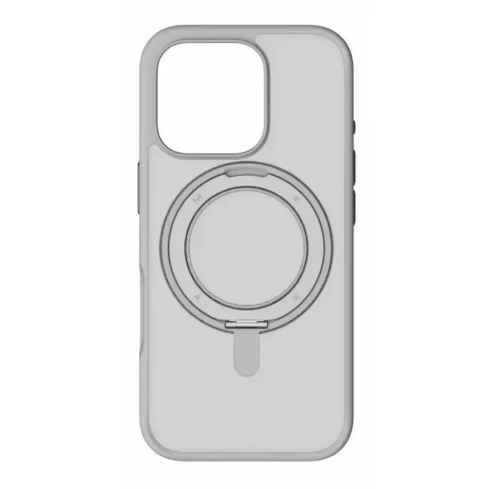Чехол Momax Roller MagSafe iPhone 16 Pro с кольцом черная