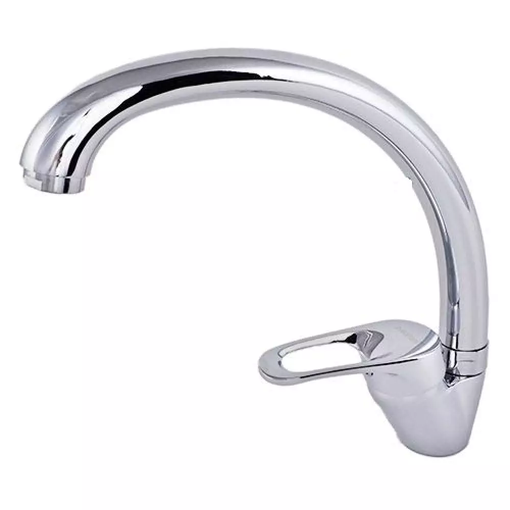 Смеситель для кухни Dikalan D5715, высокий излив, хром