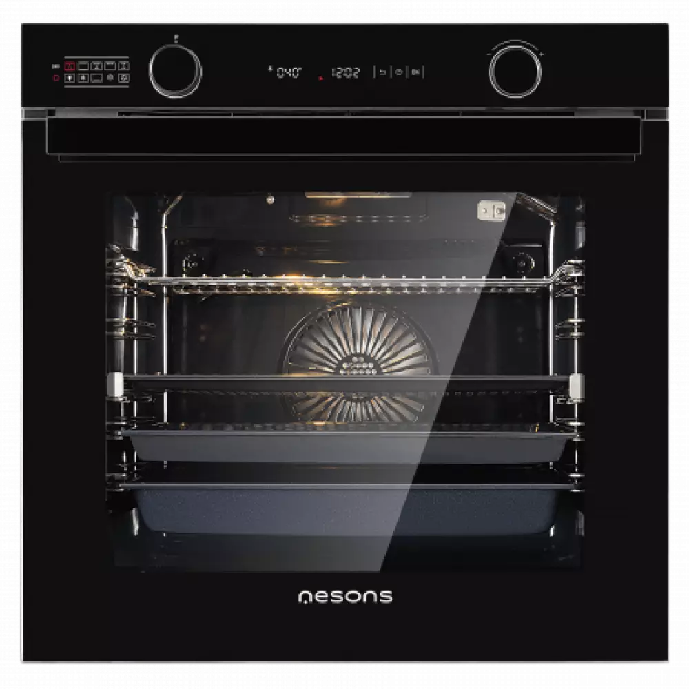 Электрический духовой шкаф Nesons NS-OE60GBL81HRB черный